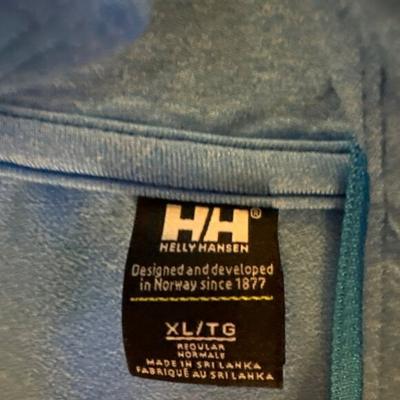 Helly Hansen Verglas Blue 1/2-Zip Long Sleeve Pullover Athletic Top Size XL - Picture 3 of 8
